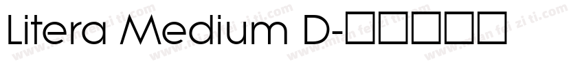 Litera Medium D字体转换